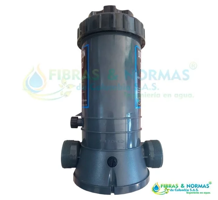 Dosificador-de-cloro-9lb-tienda-3 DOSIFICADOR EN LÍNEA DE CLORO 8 LIBRAS PANDA POOL PRODUCTS en Fibras y Normas