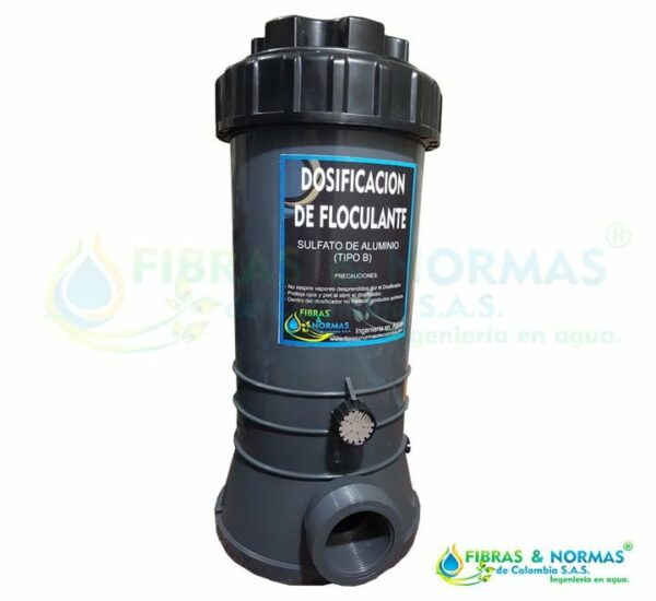 Dosificador en linea de Floculante 8 libras