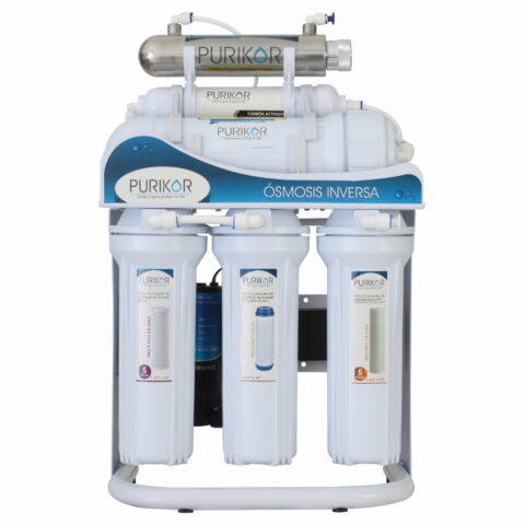 SISTEMA DE ÓSMOSIS INVERSA  DE 6 ETAPAS CON LUZ UV Y FILTRACIÓN DE 5 MICRAS PARA FLUJO DE 400 GPD