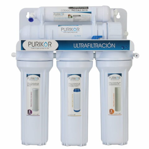 SISTEMA DE ULTRAFILTRACIÓN DE 5 ETAPAS Y FILTRACIÓN DE 5 MICRAS PARA FLUJO DE 0.66 GPM