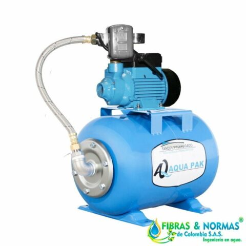 PRESURIZADOR INDIVIDUAL TRADICIONAL AQUA PAK, 1/2 HP, 1 FASE, 115 VOLTS, BOMBA AP-50 Y TANQUE AQ24LH/AC