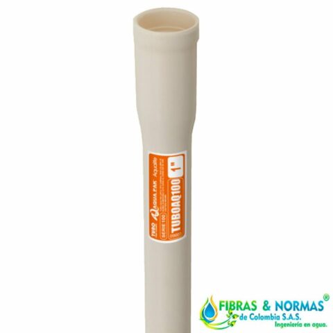 TUBO PARA COLUMNA AQUA PAK, SERIE 100, CONSTRUIDO DE UPVC, 1.25" DIÁMETRO, 3 METROS DE LARGO