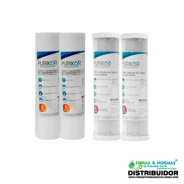 KIT DE REPUESTO PARA PKF-2 DE SISTEMA DE FILTRACIÓN BÁSICA PARA 12 MESES