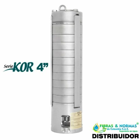 BOMBA SUMERGIBLE ALTAMIRA SERIE KOR, 0.7 LPS, EN ACERO INOXIDABLE, 9 ETAPAS, DESCARGA 1.25", 1/2 HP, NEMA 4"