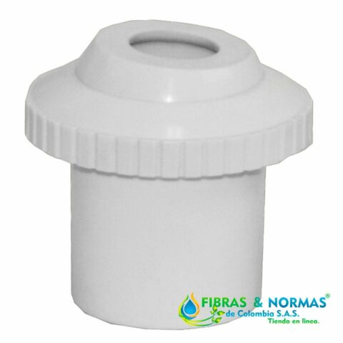 BOQUILLA DE RETORNO DE 1.5" A 3/4" MARCA PANDA  CONSTRUIDA EN PVC PARA CEMENTAR CON ORIENTACIÓN AJUSTABLE DE LA BOQUILLA