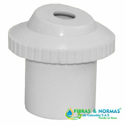 BOQUILLA DE RETORNO DE 1.5" A 1/2" MARCA PANDA CONSTRUIDA EN PVC PARA CEMENTAR CON ORIENTACIÓN AJUSTABLE DE LA BOQUILLA