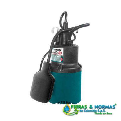 MOTOBOMBA SUMERGIBLE PARA EFLUENTES, ALTAMIRA SERIE AMIGA, DESCARGA 3/4", SÓLIDOS 5 MM, 1/10 HP, 1 FASE, 115 VOLTS