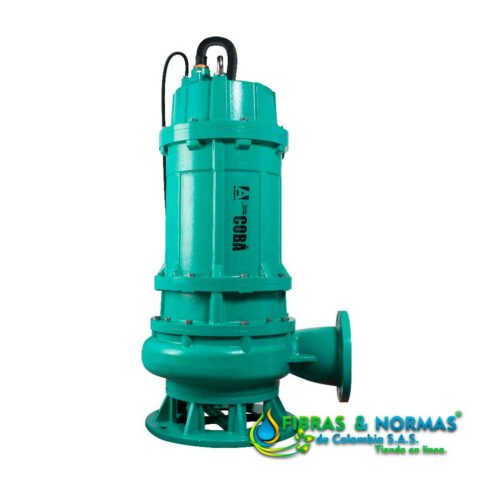 MOTOBOMBA SUMERGIBLE PARA LODOS, ALTAMIRA SERIE COBÁ, DESCARGA 4", SÓLIDOS 2" , 7.5 HP, 3 FASES, 460 VOLTS