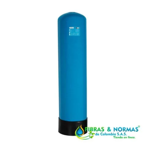 TANQUE EN FIBRA DE VIDRIO MARCA PURIKOR CON VOLUMEN DE 28 GALONES Y CAPACIDAD PARA 2.5 FT³ DE MATERIAL FILTRANTE