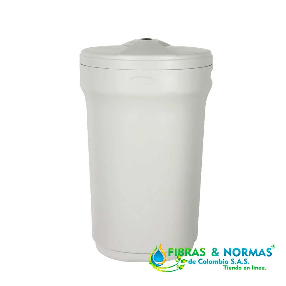 TANQUE PARA SALMUERA MARCA PURIKOR CONSTRUIDO EN POLIETILENO (HDPE) CON CAPACIDAD DE 145 LITROS