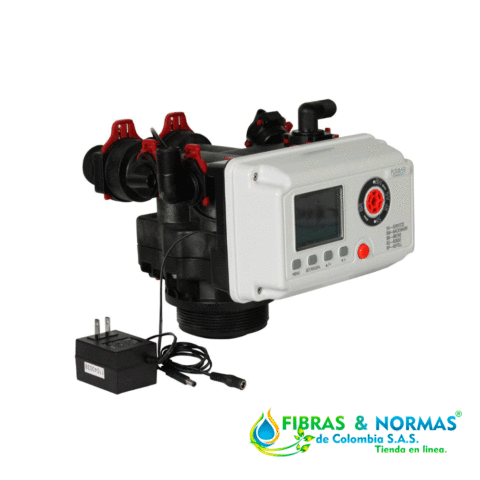 VÁLVULA PARA FILTRACIÓN MARCA PURIKOR CON CAPACIDAD DE 7FT³ PARA TANQUE DE 21" X 62" Y FUNCIÓN RETROLAVADO POR DEMANDA
