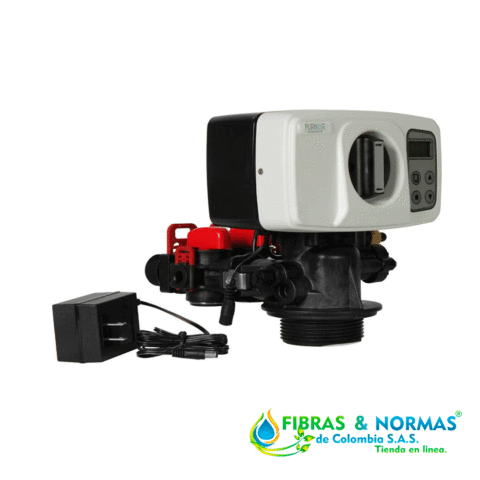 VÁLVULA PARA SUAVIZADOR MARCA PURIKOR CON CAPACIDAD DE 1.5FT³ PARA TANQUE DE 10"X54" Y FUNCIÓN REGENERACIÓN POR DEMANDA