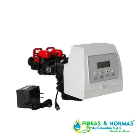 VÁLVULA PARA SUAVIZADOR MARCA PURIKOR CON CAPACIDAD DE 2FT³ PARA TANQUE DE 12"X48" Y FUNCIÓN REGENERACIÓN POR DEMANDA