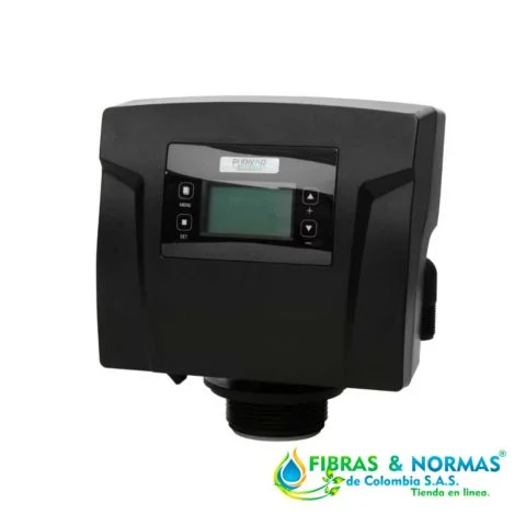 VÁLVULA PARA SUAVIZADOR MARCA PURIKOR CON CAPACIDAD DE 5FT³ PARA TANQUE DE 18"X65" Y FUNCIÓN REGENERACIÓN POR DEMANDA