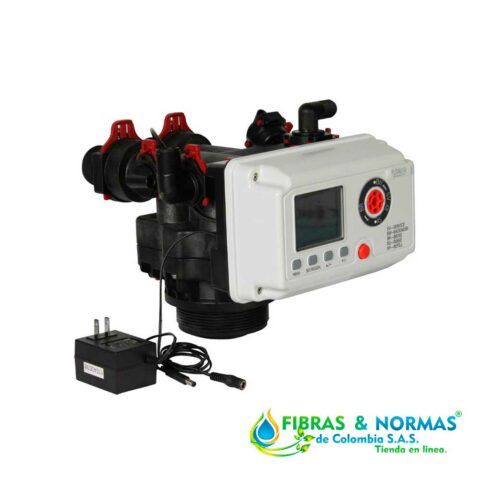 VÁLVULA PARA SUAVIZADOR MARCA PURIKOR CON CAPACIDAD DE 10FT³ PARA TANQUE DE 24"X72" Y FUNCIÓN REGENERACIÓN POR DEMANDA