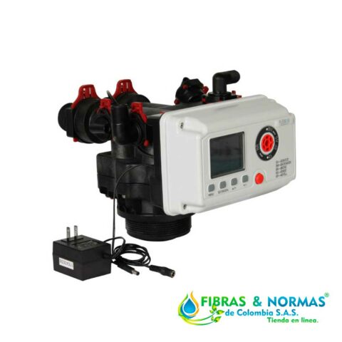 VÁLVULA PARA SUAVIZADOR MARCA PURIKOR  CON CAPACIDAD DE 7FT³ PARA TANQUE DE 21"X62" Y FUNCIÓN REGENERACIÓN POR DEMANDA