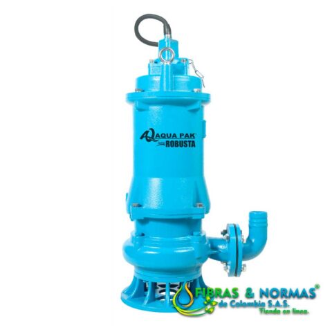 MOTOBOMBA SUMERGIBLE PARA LODOS, AQUA PAK SERIE ROBUSTA, DESCARGA 2", SÓLIDOS 1", 5 HP, 3 FASES, 460 VOLTS