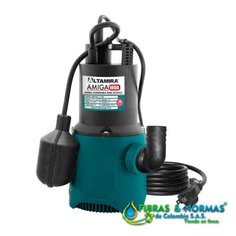 MOTOBOMBA SUMERGIBLE PARA EFLUENTES, ALTAMIRA SERIE AMIGA, DESCARGA 1.25", SÓLIDOS 19 MM, 1/2 HP, 1 FASE, 115 VOLTS