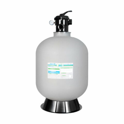 FILTRO DE ARENA PARA PISCINA CONSTRUIDO EN PLÁSTICO REFORZADO MARCA PANDA DE 24" PARA UN FLUJO MÁXIMO DE 50 GPM