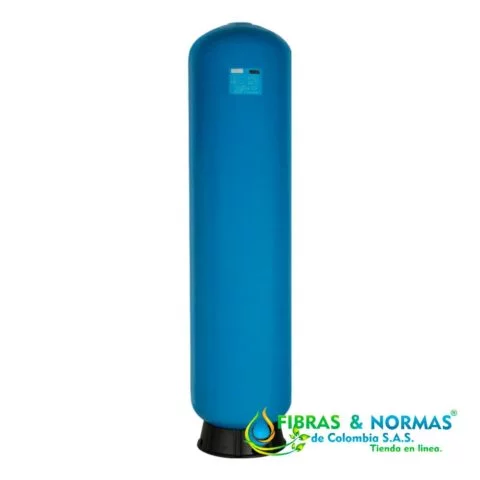 TANQUE EN FIBRA DE VIDRIO MARCA PURIKOR CON VOLUMEN DE 50 GALONES Y CAPACIDAD PARA 4 FT³ DE MATERIAL FILTRANTE