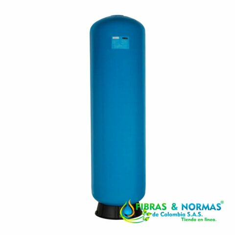TANQUE EN FIBRA DE VIDRIO MARCA PURIKOR CON VOLUMEN DE 87.1 GALONES Y CAPACIDAD PARA 7 FT³ DE MATERIAL FILTRANTE