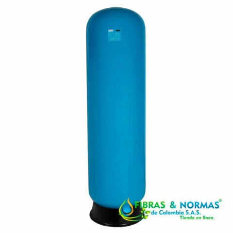TANQUE EN FIBRA DE VIDRIO MARCA PURIKOR CON VOLUMEN DE 130.5 GALONES Y CAPACIDAD PARA 10 FT³ DE MATERIAL FILTRANTE