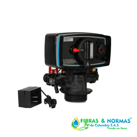 VÁLVULA PARA FILTRACIÓN MARCA PURIKOR CON CAPACIDAD DE 1.5FT³ PARA TANQUE DE 10" X 54" Y FUNCIÓN RETROLAVADO POR TIEMPO