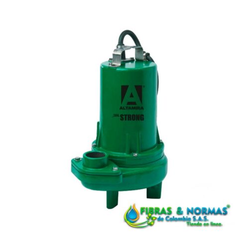 MOTOBOMBA SUMERGIBLE PARA LODOS, ALTAMIRA SERIE STRONG, DESCARGA 2", SÓLIDOS 2" , 1 HP, 1 FASE, 230 VOLTS