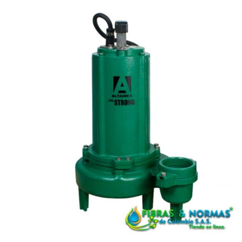 MOTOBOMBA SUMERGIBLE PARA LODOS, ALTAMIRA SERIE STRONG, DESCARGA 2", SÓLIDOS 2" , 1 HP, 1 FASE, 230 VOLTS