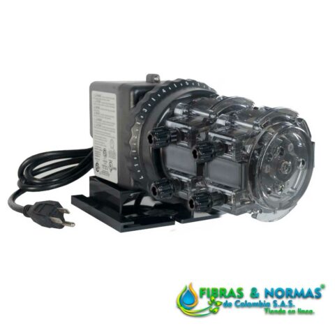 BOMBA DOSIFICADORA PERISTÁLTICA SERIE 100, CON CONTROL AJUSTABLE DE 0.3-6 GALONES/DÍA Y TUBO DE SANTOPRENE PARA 25 PSI