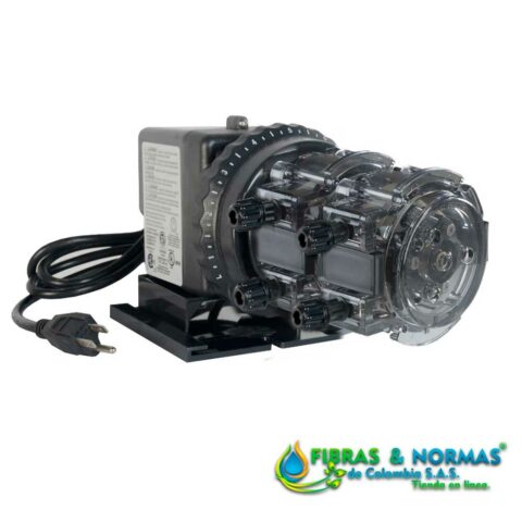 BOMBA DOSIFICADORA PERISTÁLTICA SERIE 100, CON CONTROL AJUSTABLE DE 1-20 GALONES/DÍA Y TUBO DE SANTOPRENE PARA 25 PSI