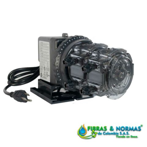 BOMBA DOSIFICADORA PERISTÁLTICA SERIE 100, CON CONTROL AJUSTABLE DE 1-20 GALONES/DÍA Y TUBO DE TYGOTHANE PARA 25 PSI