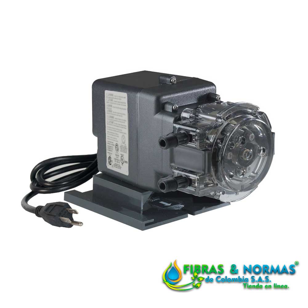 BOMBA DOSIFICADORA PERISTÁLTICA SERIE 45, CON CONTROL FIJO DE 10 GALONES/DÍA Y TUBO DE TYGOTHANE PARA 100 PSI