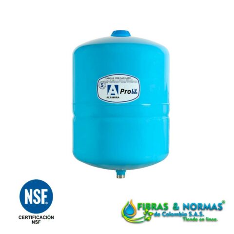 TANQUE PRECARGADO VERTICAL DE DIAFRAGMA, ALTAMIRA SERIE PRO LV, ACERO AL CARBÓN, 2.8 LITROS, PRESIÓN MÁXIMA 150 PSI