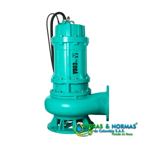 MOTOBOMBA SUMERGIBLE PARA LODOS, ALTAMIRA, SERIE COBÁ, DESCARGA 10", SÓLIDOS 3.5" , 75 HP, 3 FASES, 460 VOLTS