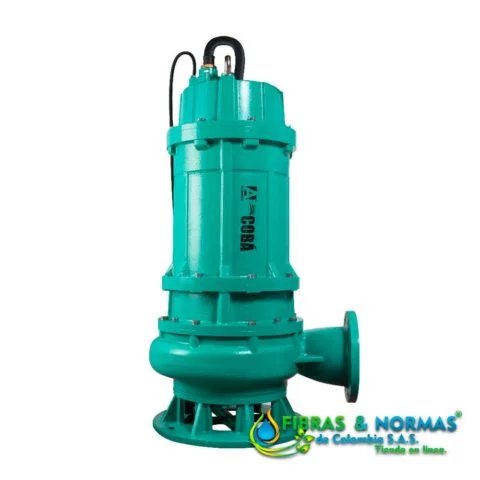 MOTOBOMBA SUMERGIBLE PARA LODOS, ALTAMIRA SERIE COBÁ, DESCARGA 6", SÓLIDOS 2.7", 30 HP, 3 FASES, 460 VOLTS