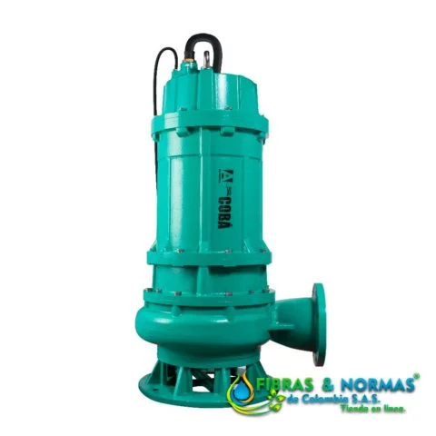 MOTOBOMBA SUMERGIBLE PARA LODOS, ALTAMIRA SERIE COBÁ, DESCARGA 6", SÓLIDOS 2.7" , 50 HP, 3 FASES, 460 VOLTS