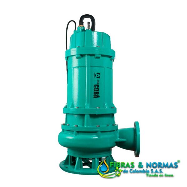 MOTOBOMBA SUMERGIBLE PARA LODOS, ALTAMIRA SERIE COBÁ, DESCARGA 6", SÓLIDOS 2.7" , 50 HP, 3 FASES, 460 VOLTS