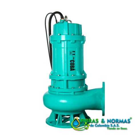 MOTOBOMBA SUMERGIBLE PARA LODOS, ALTAMIRA, SERIE COBÁ, DESCARGA 8", SÓLIDOS 3.14" , 100 HP, 3 FASES, 460 VOLTS