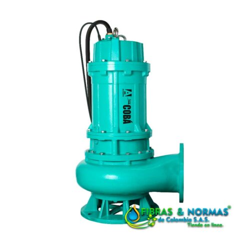 MOTOBOMBA SUMERGIBLE PARA LODOS, ALTAMIRA SERIE COBÁ, DESCARGA 8", SÓLIDOS 2.5" , 15 HP, 3 FASES, 460 VOLTS