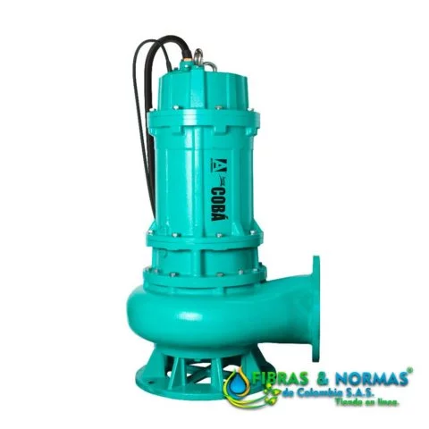 MOTOBOMBA SUMERGIBLE PARA LODOS, ALTAMIRA, SERIE COBÁ, DESCARGA 8", SÓLIDOS 2.5", 25 HP, 3 FASES, 460 VOLTS