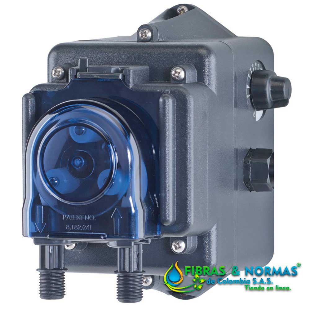 BOMBA DOSIFICADORA PERISTÁLTICA SERIE ECON FX CON CONTROL FIJO DE 7.4 GAL/DÍA Y TUBO DE SANTOPRENE PARA 25 PSI