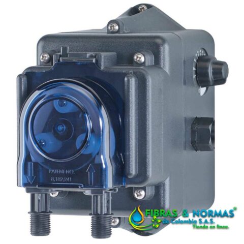 BOMBA DOSIFICADORA PERISTÁLTICA SERIE ECON VX CON CONTROL AJUSTABLE DE 1.6-24.8 GAL/DÍA Y TUBO DE SANTOPRENE PARA 25 PSI