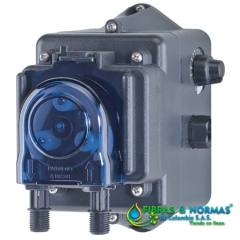 BOMBA DOSIFICADORA PERISTÁLTICA SERIE ECON VX CON CONTROL AJUSTABLE DE 1.6-24.8 GAL/DÍA Y TUBO DE SANTOPRENE PARA 25 PSI