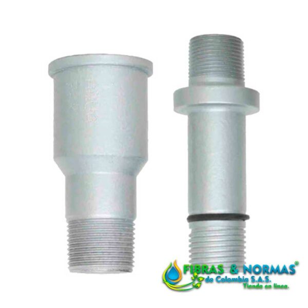 KIT DE ADAPTADORES AQUAPAK, EN HIERRO, PARA TUBERÍA SERIE 100, DIÁMETRO 1.25" (M-H Y M-M)