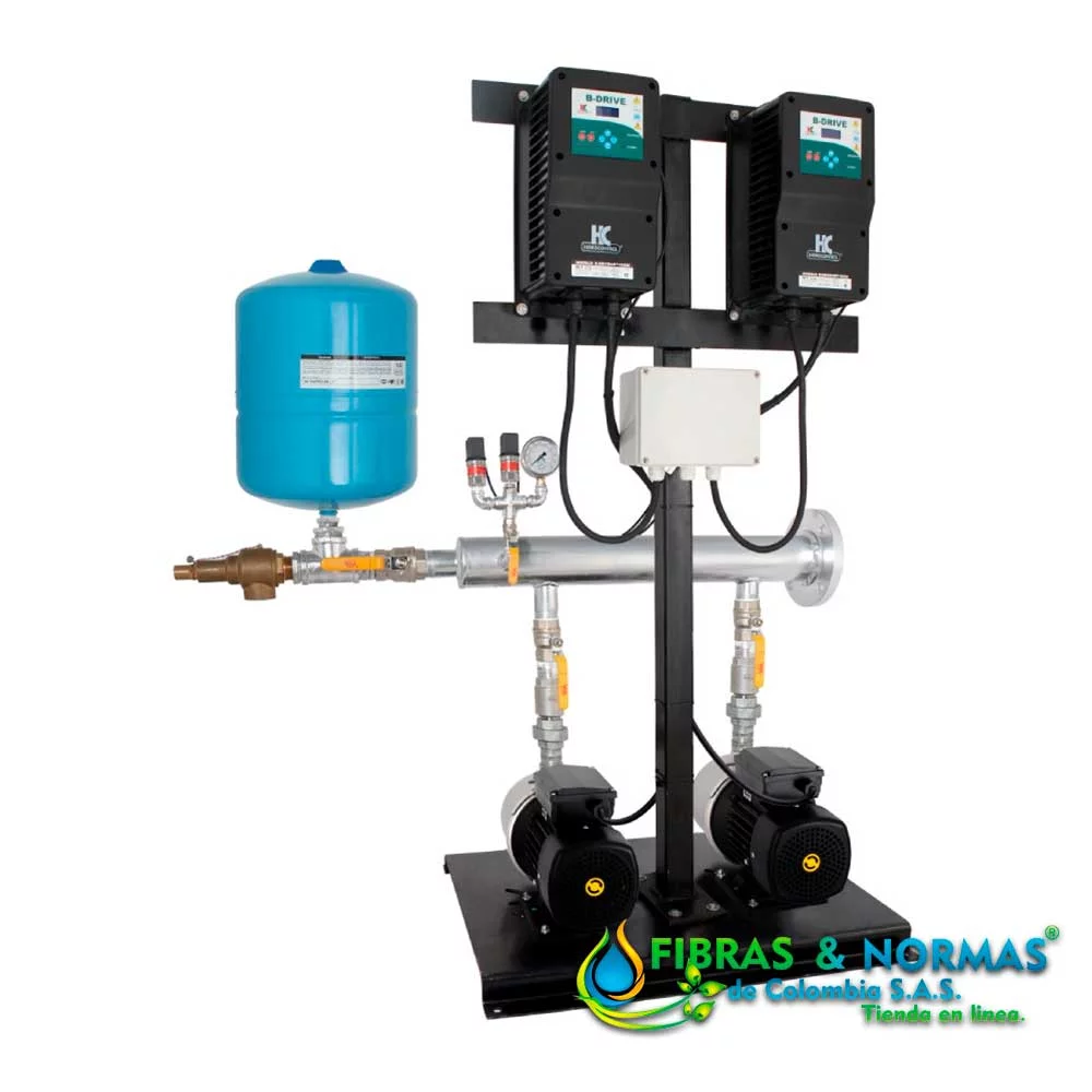 PRESURIZADOR DÚPLEX PRESIÓN CONSTANTE, 1.2 HP, 1 FASE, 230 VOLTS, BOMBAS LOTUS100-4/1230 Y VARIADORES B-DRIVEAMM12/230