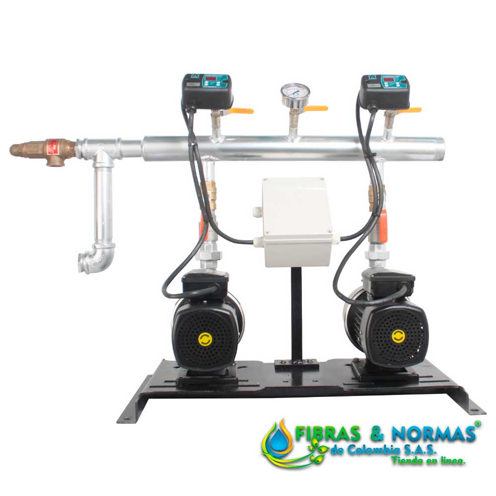 PRESURIZADOR DÚPLEX, VELOCIDAD CONSTANTE, ALTAMIRA, 3/4 HP, 1 FASE, 230 VOLTS, BOMBAS LOTUS50-4/1230 Y KONTROLLSW