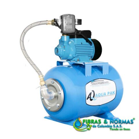 PRESURIZADOR INDIVIDUAL TRADICIONAL AQUA PAK, 1/2 HP, 1 FASE, 127 VOLTS, BOMBA AP-50X/1127 Y TANQUE AQ50LH