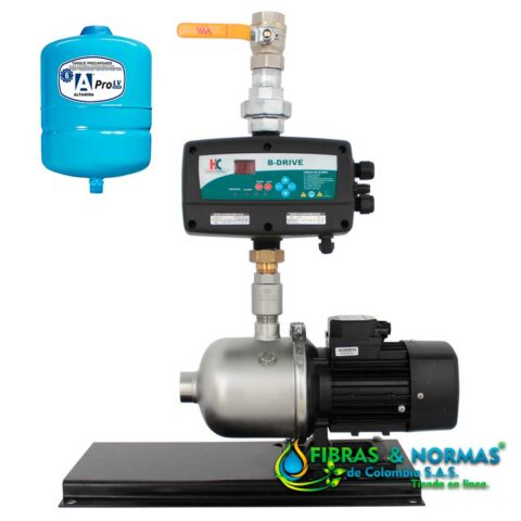 PRESURIZADOR INDIVIDUAL PRESIÓN CONSTANTE, 1.2 HP, 1 FASE, 230 VOLTS, BOMBA LOTUS100-4/1230 Y VARIADOR B-DRIVEWMT10/230