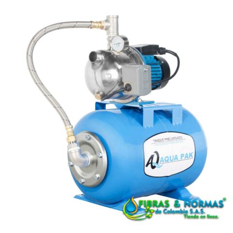 PRESURIZADOR INDIVIDUAL TRADICIONAL AQUA PAK, 1 HP, 1 FASE, 115 VOLTS, BOMBA FIX10E Y TANQUE AQ50LH